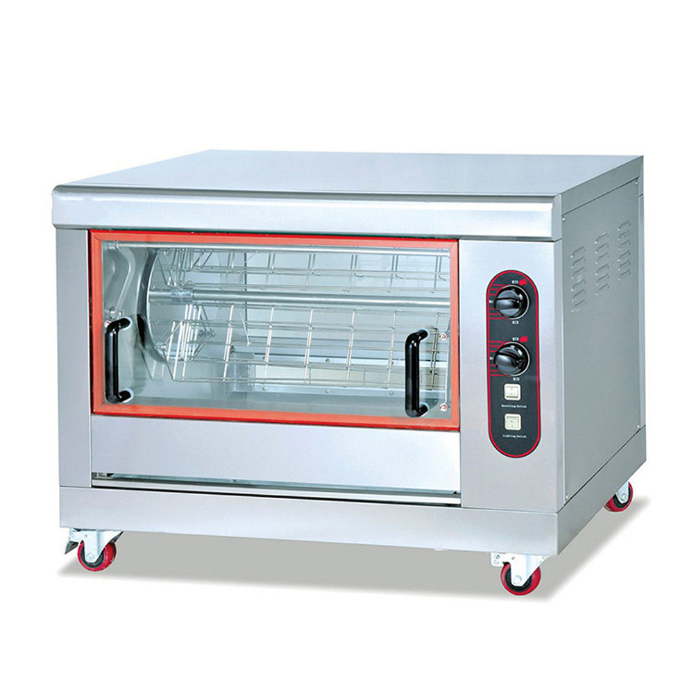 Commercial High Efficiency Factory Stainless Steel Gas Chicken Rostisserie Machine