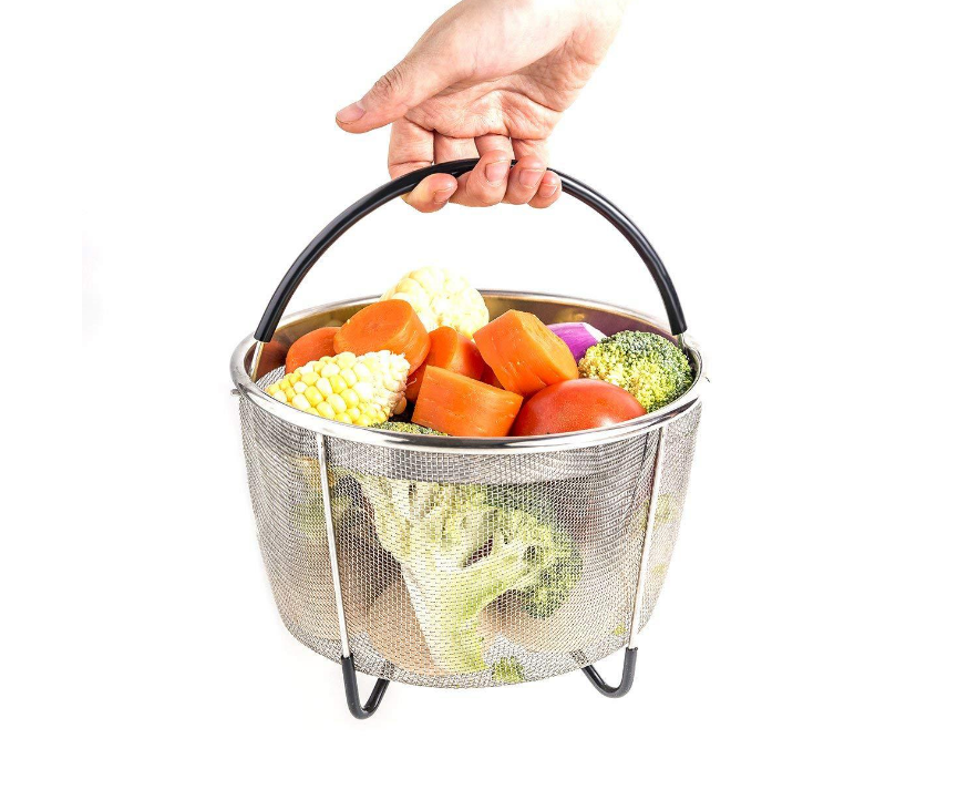 2019 Amazon давление плиты Salbree 6qt сетки Овощной горшок нержавеющая сталь пароход корзина с силиконовой ручкой