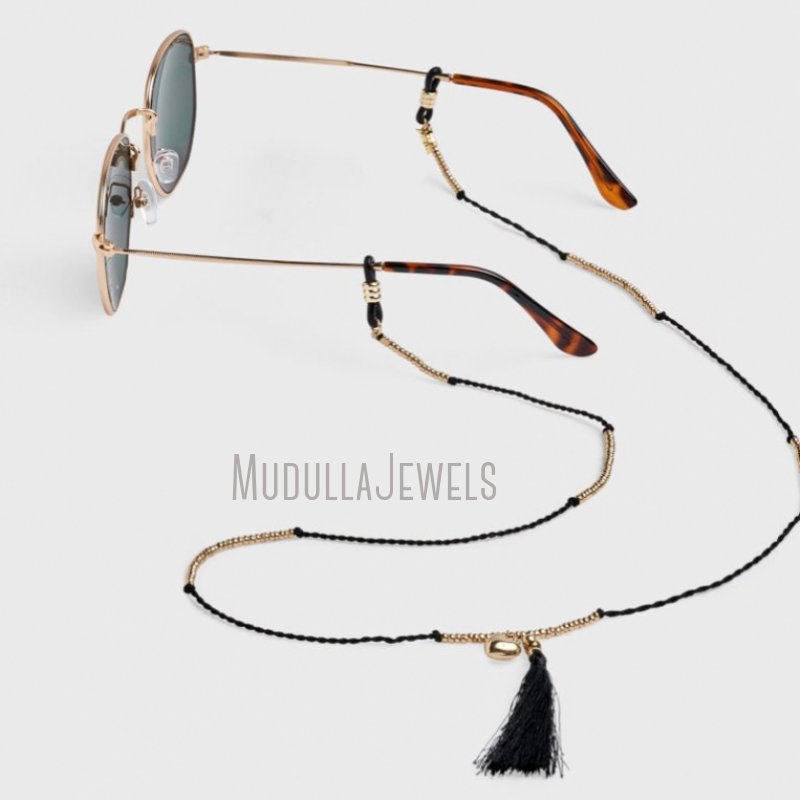 SC41965 очки цепочка солнцезащитный ремень с Tassel и очарования сердца