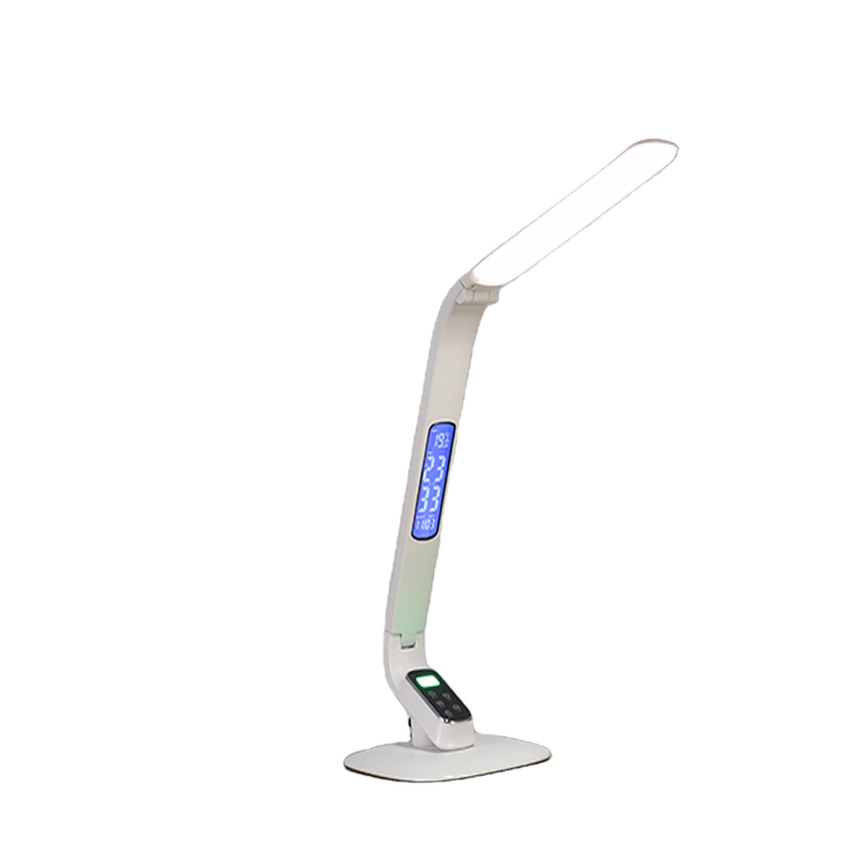 Eye protection table lamp offers 5 brightness levels dimmable desk light with usb output port table light lcd