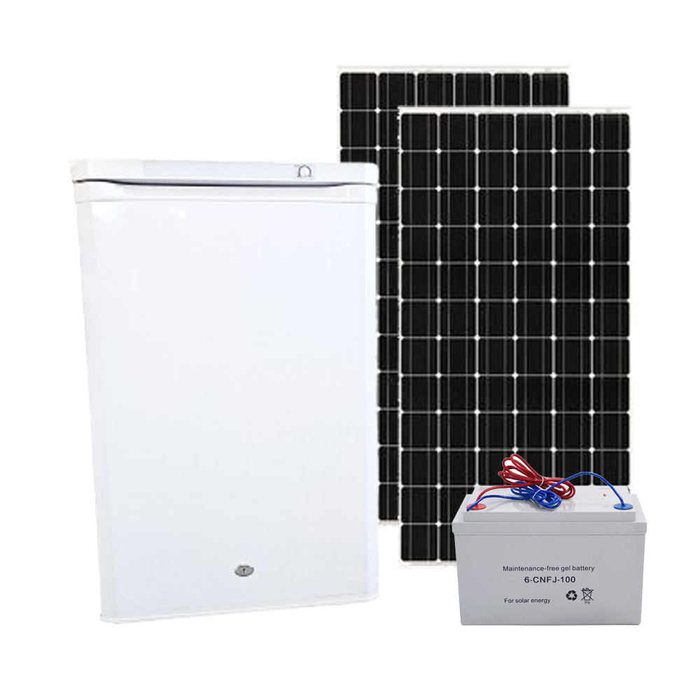 Mini Ice Maker 80L 12v/24v Ice Maker Dc Power Solar System Ice Maker With Solar Panel Gel Battery