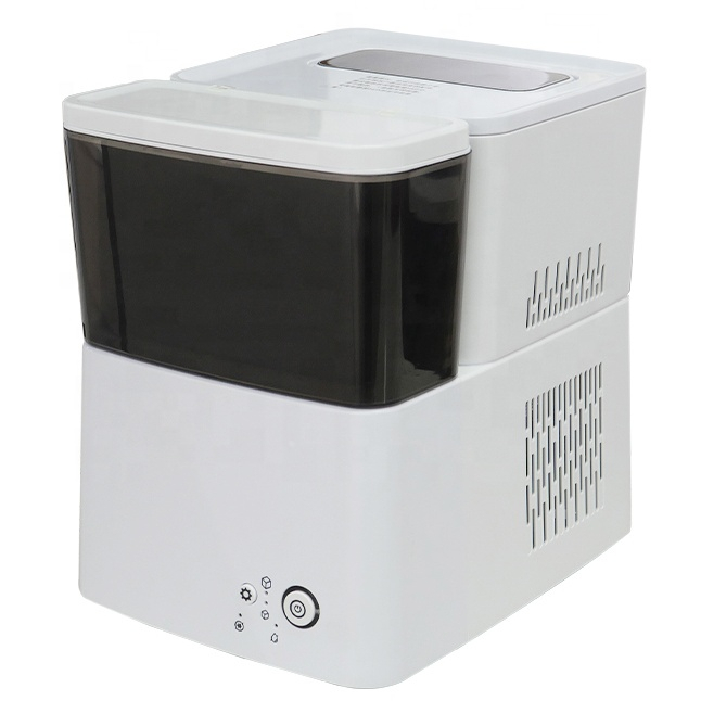 Household Compact Countertop Automatic Compressor Cooling Portable 2 Size Bullet Ice Cube Ice Maker Making Machine Power Tank