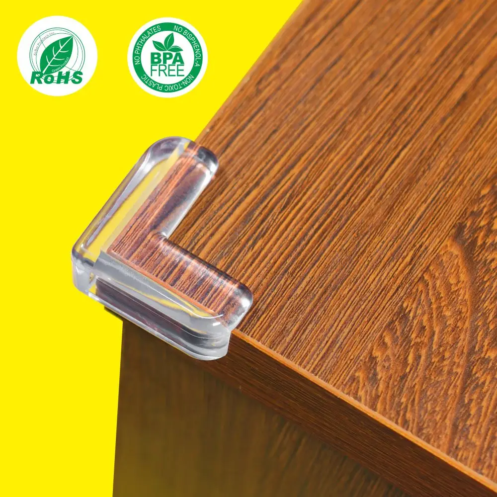 Baby proofing plastic corner protector keep children safety table guards cover silicone corner edge protection