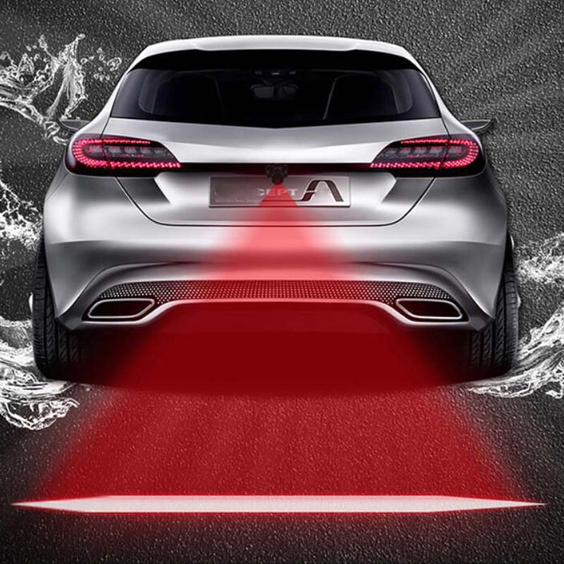 Противоударные автомобильные тормозные сигнальные индикаторы, КРАСНЫЙ проектор, задние фонари, автомобильные лазерные светодиодные фонари