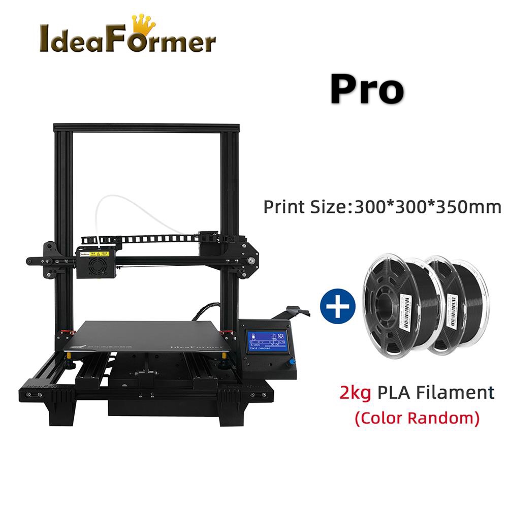 3D-принтер Ideaformer Pro, набор «сделай сам», слайдер, печать, магнитная сборка, пластина, принтер 300*300*350 мм FDM, 3D-принтер с 2 наполнителями kgPLA