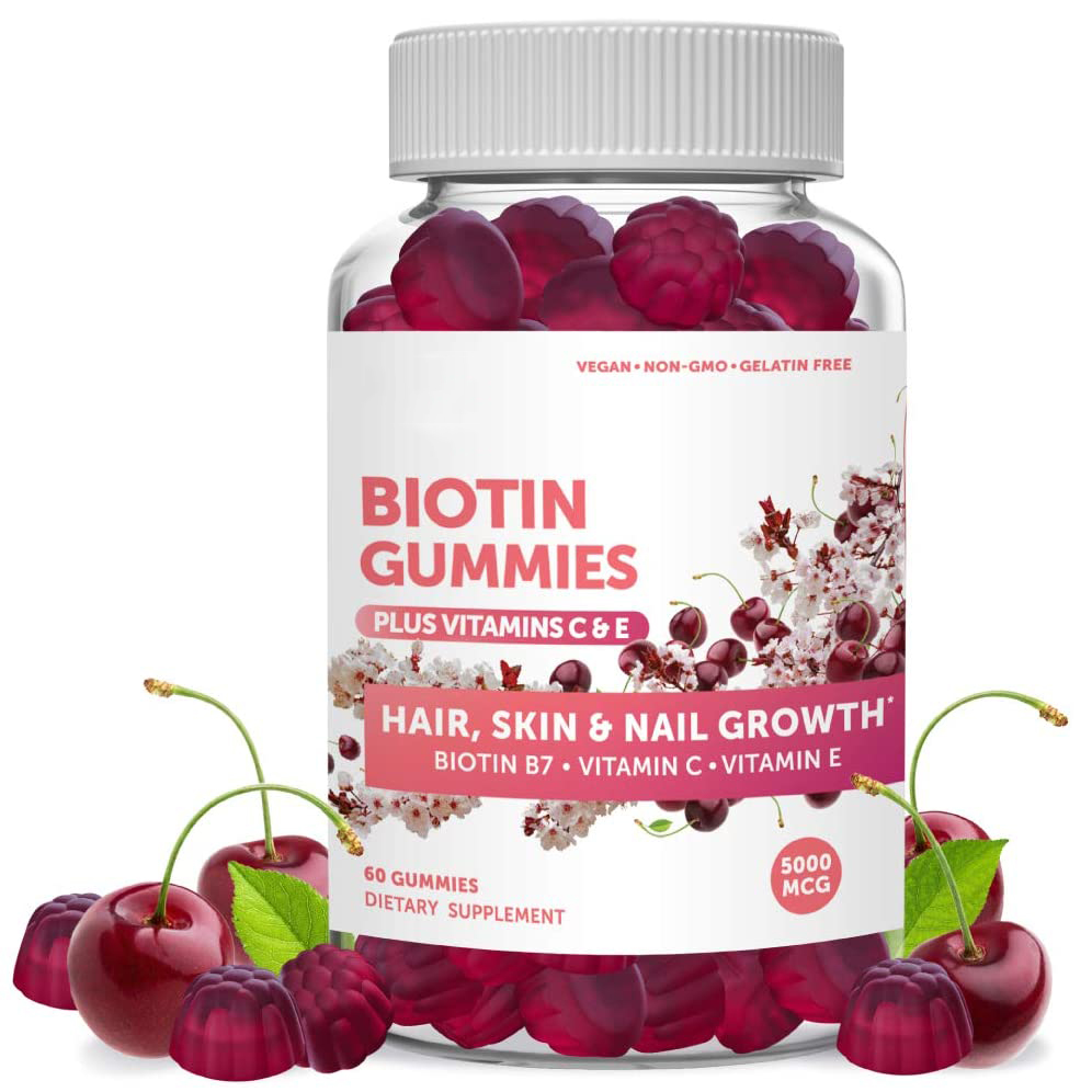 OEM candy private label custom logo halal delicious jelly Biotin hair edibles warheads gummy candies Candy vitamins