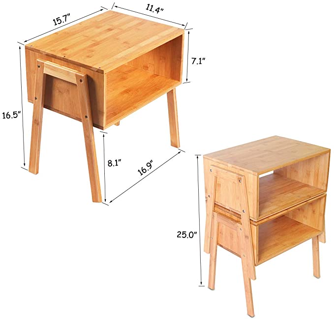 Europe and the United States selling furniture bamboo bedside cabinet