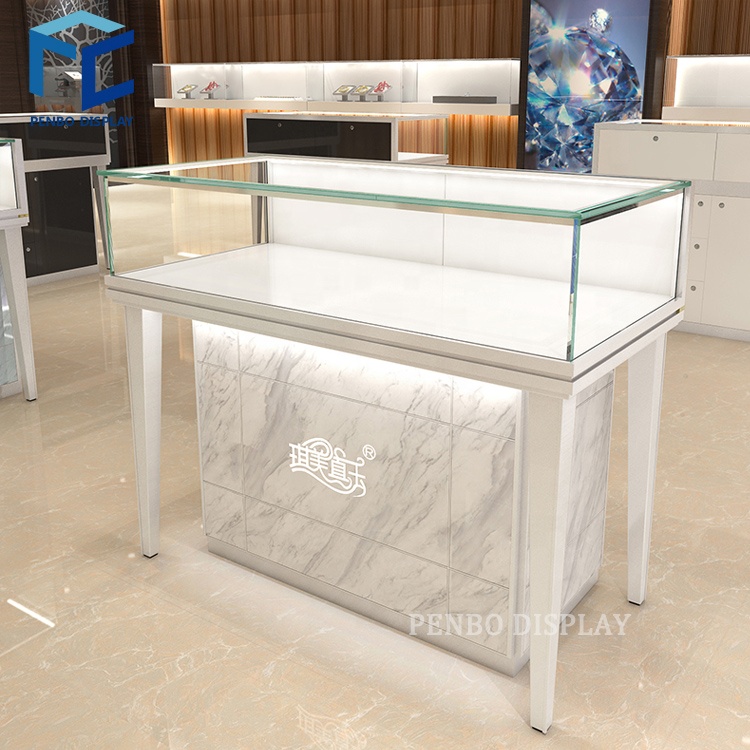 Витрина из мраморного стекла с 3d-дизайном для магазина ювелирных изделий