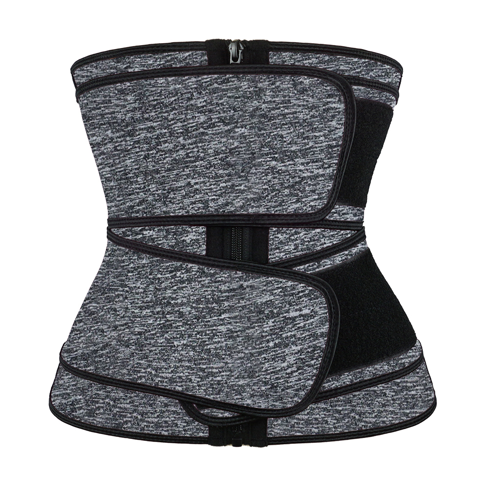 Черный корсет NANBIN с двойным поясом, неопреновый корсет для талии 3XS-6XL