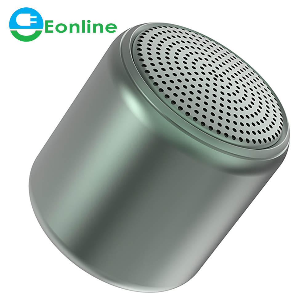 Eonline металлический Bluetooth мини динамик беспроводной Портативный Soundbox TWS настоящий беспроводной громкоговоритель Напольные колонки Macaron Цвета
