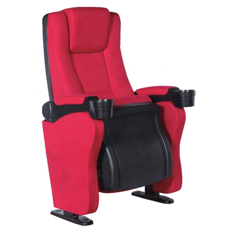 Luxury High Back VIP Church Auditorium Theater Home Movie Cinema Sofa Chair With Arm