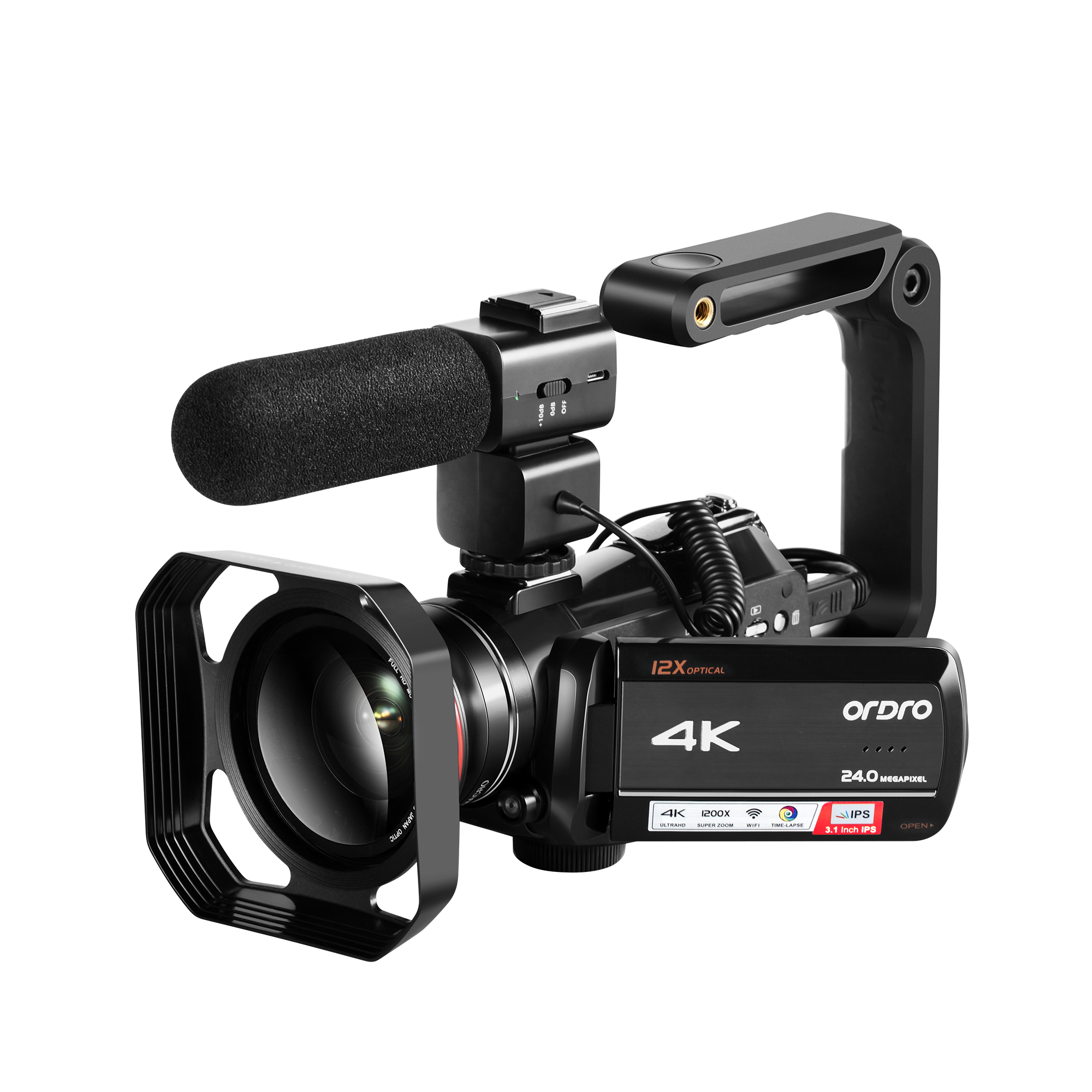 Видеокамера ORDRO AC5 4K Ultra HD с поддержкой Wi-Fi