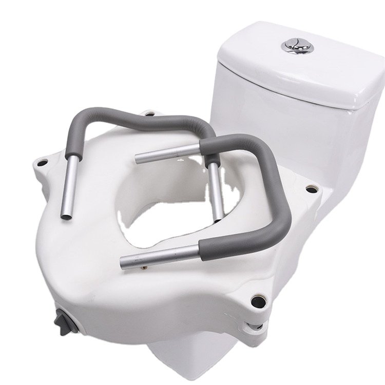Bathroom Disable Raised Toilet Seat With Handle SC7060B