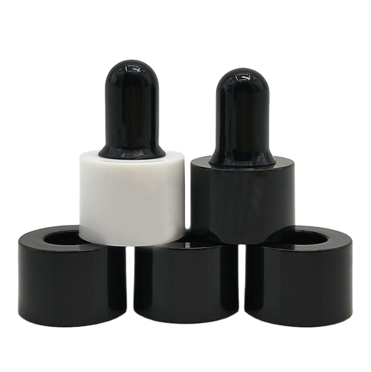 New Design 20mm 20/410 Smooth Collar Plastic Glass Essential Oil Perfume Dropper for bottle