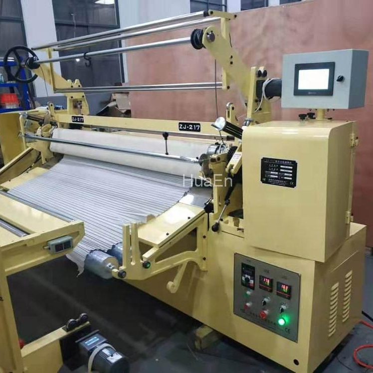 Changzhou Huaen Fabric/chiffon/polyester/knit/nonwoven Pleating Machine Ordinary Product Customized Provided 1300kgs,1300kg 11kw