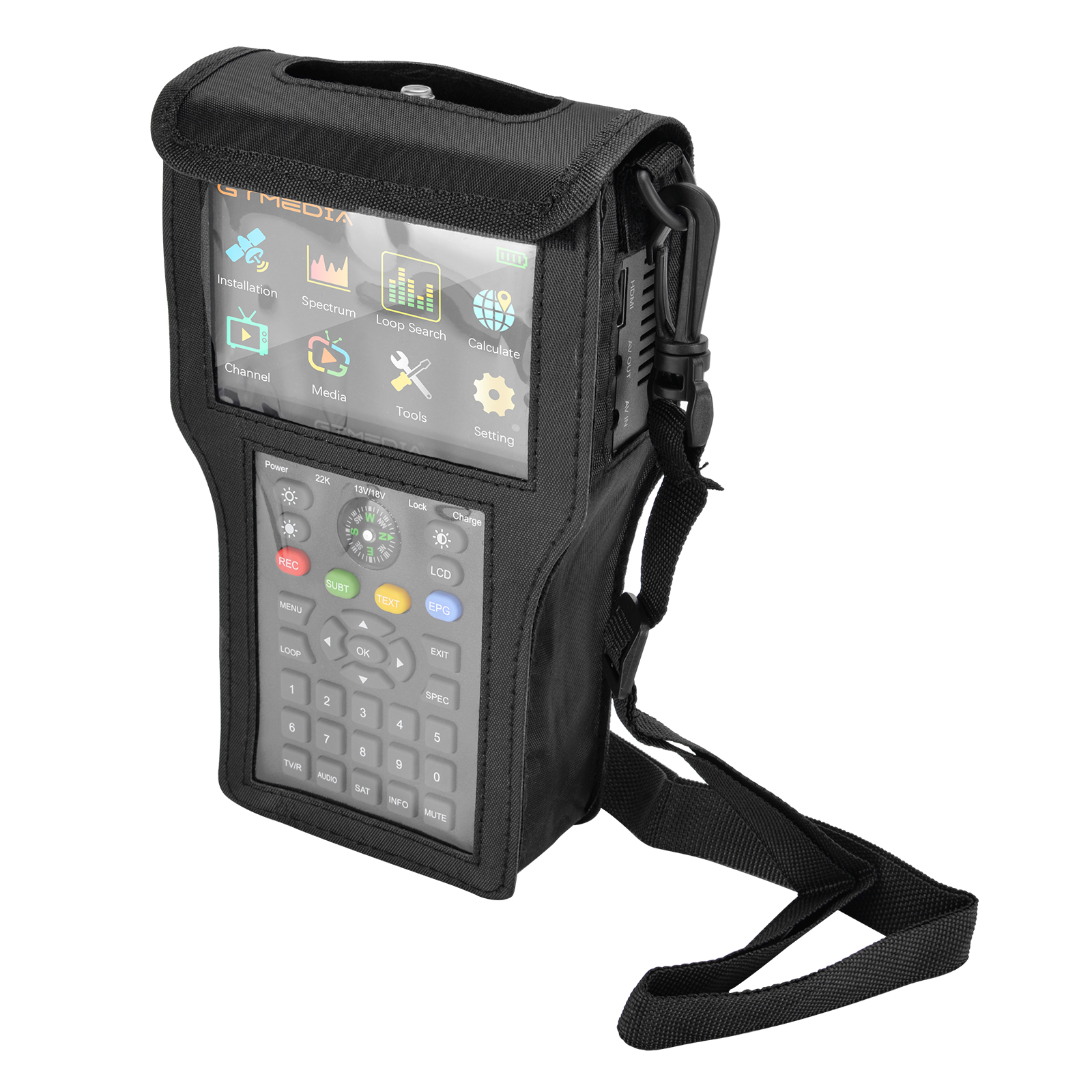 Satellite Finder GTMEDIA V8 Finder максимальная поддержка DVB-S2X MPEG4 H.265 4,3 дюймовый TFT ЖК-экран с упаковкой в полиэтиленовый пакет