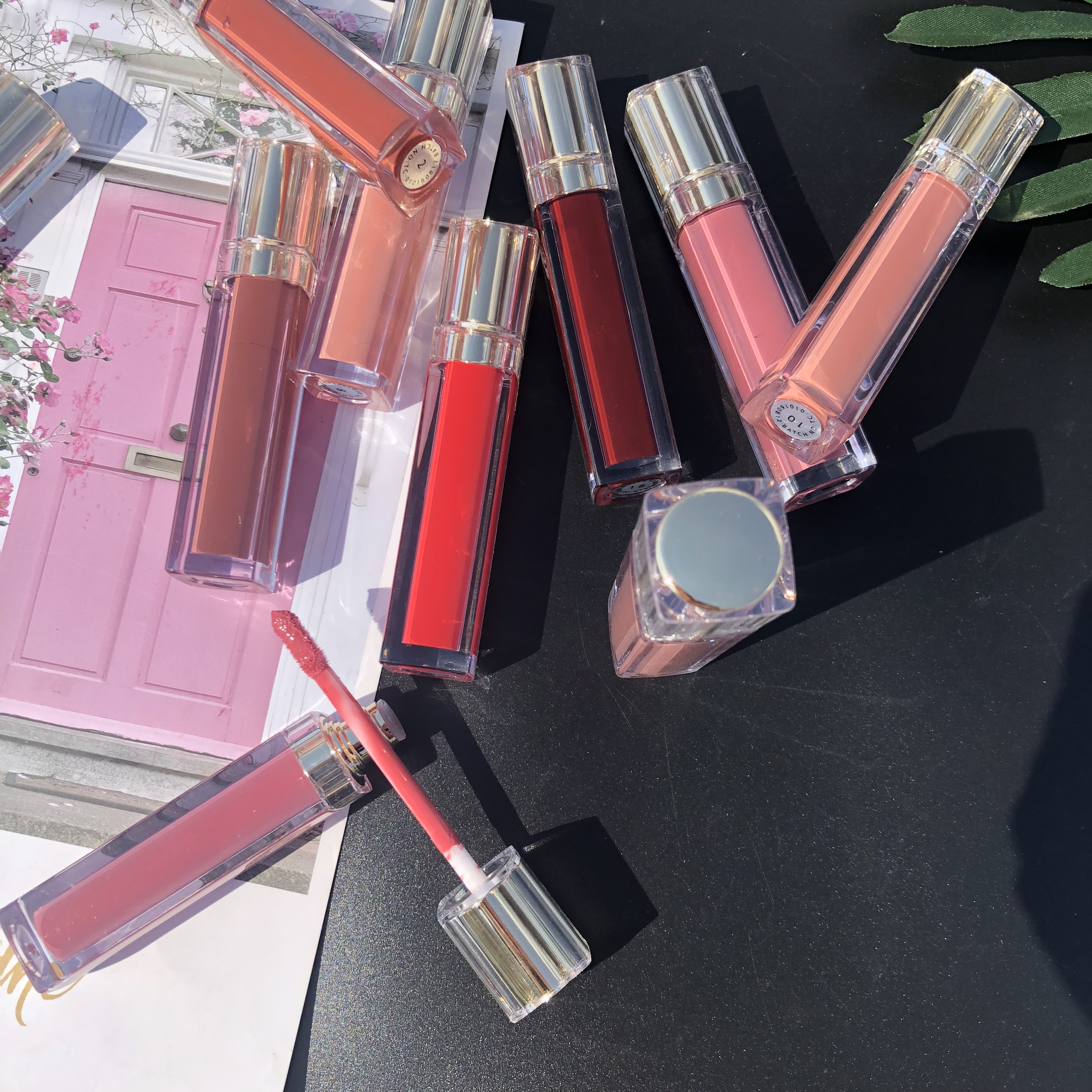 Горячая продажа косметический макияж блеск для губ vendor clear lipgloss с частной этикеткой