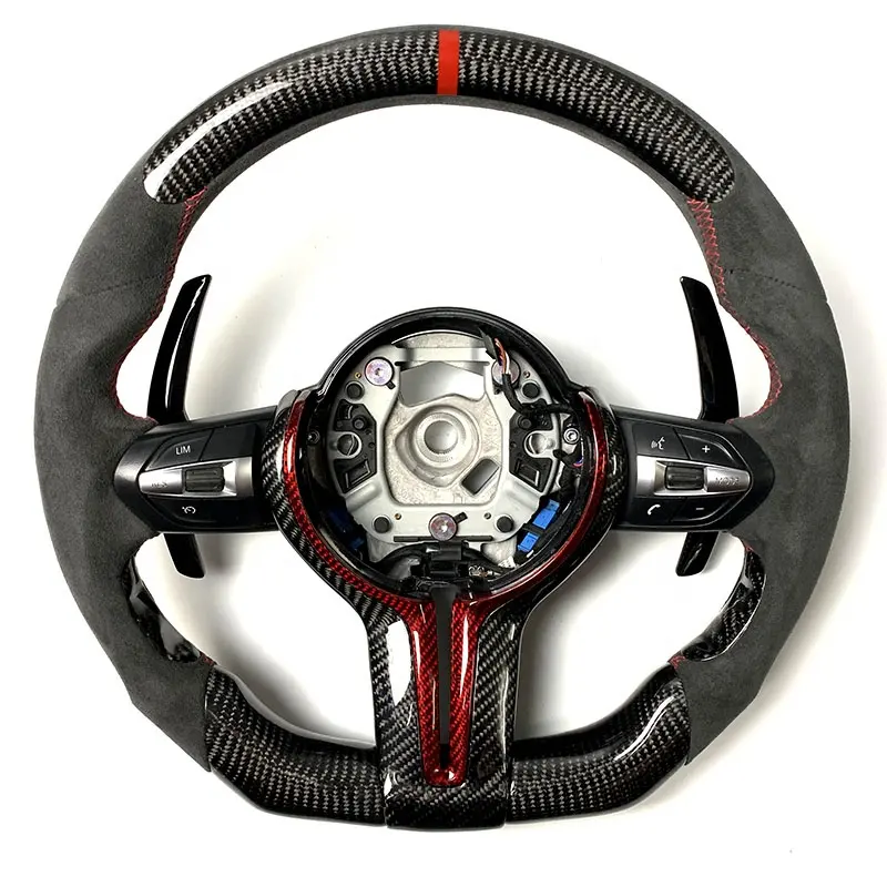 Suitable for BMW F10 steering wheel F30 F11 3 Series 5 series x5x6 carbon fiber steering wheel customization