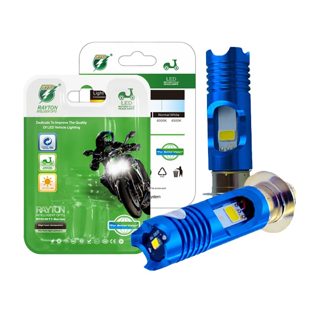led headlight AC/DC 9-18V H4 BA20D H6 P15D motorcycle led light bulb