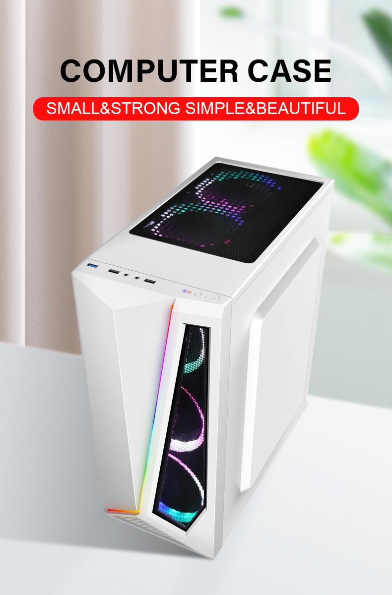 Игровой ПК SEALAN со стеклянным настольным ПК, игровой компьютер, корпус ATX OEM ODM RGB, игровое оборудование, корпус ПК