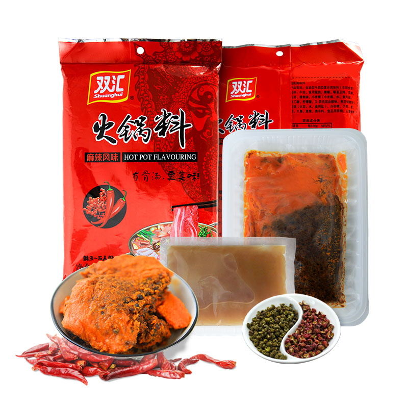 Shuanghui 220g Spicy Flavor Hotpot Base Bone Broth Butter Chili Hot Pot Soup Base