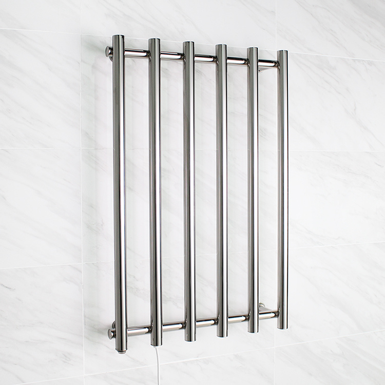 Machining Vertical chrome 6 tiers best electric towel rail for hotel Hob