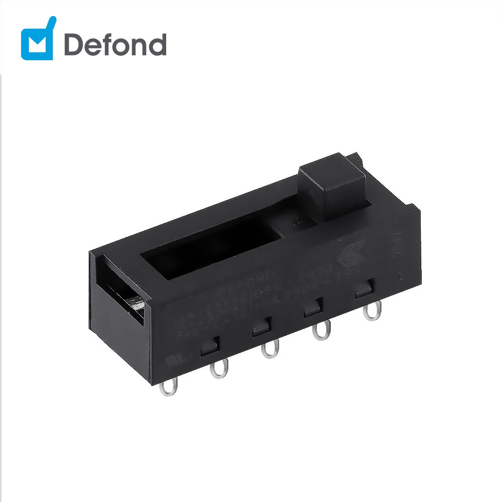 Defond 8A 10A 250Vac 2p4t ползунковый Переключатель DSE-2416-CAR71-01R