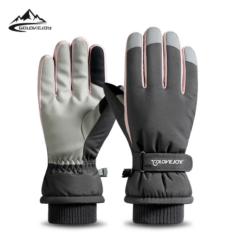 GOLOVEJOY SK20 2021 New Arrival Windproof Outdoor Sports Cycling Hiking Winter Velvet Warm Snowboard Waterproof Skiing Gloves