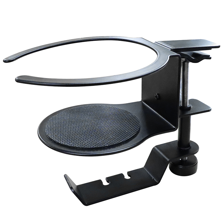 Headphone Hook Desk Stand Under Table Foldable Headset Holder Clamp Hanger Mount Built in Organizer for PC Gaming Office