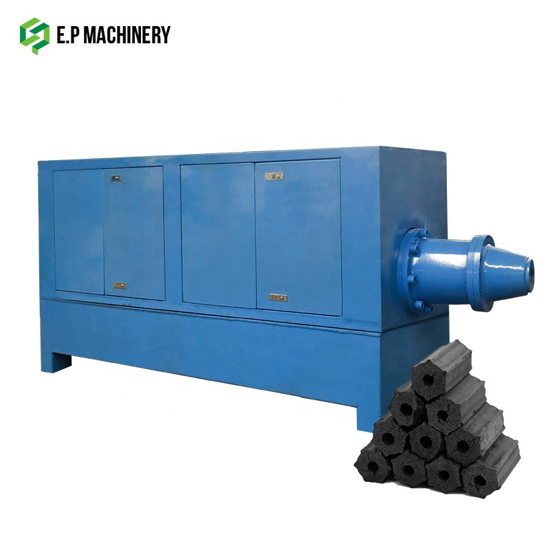 E.P Brand briquette with automatic cutter bbq honeycomb coal and charcoal extruder machine / screw extruder machine