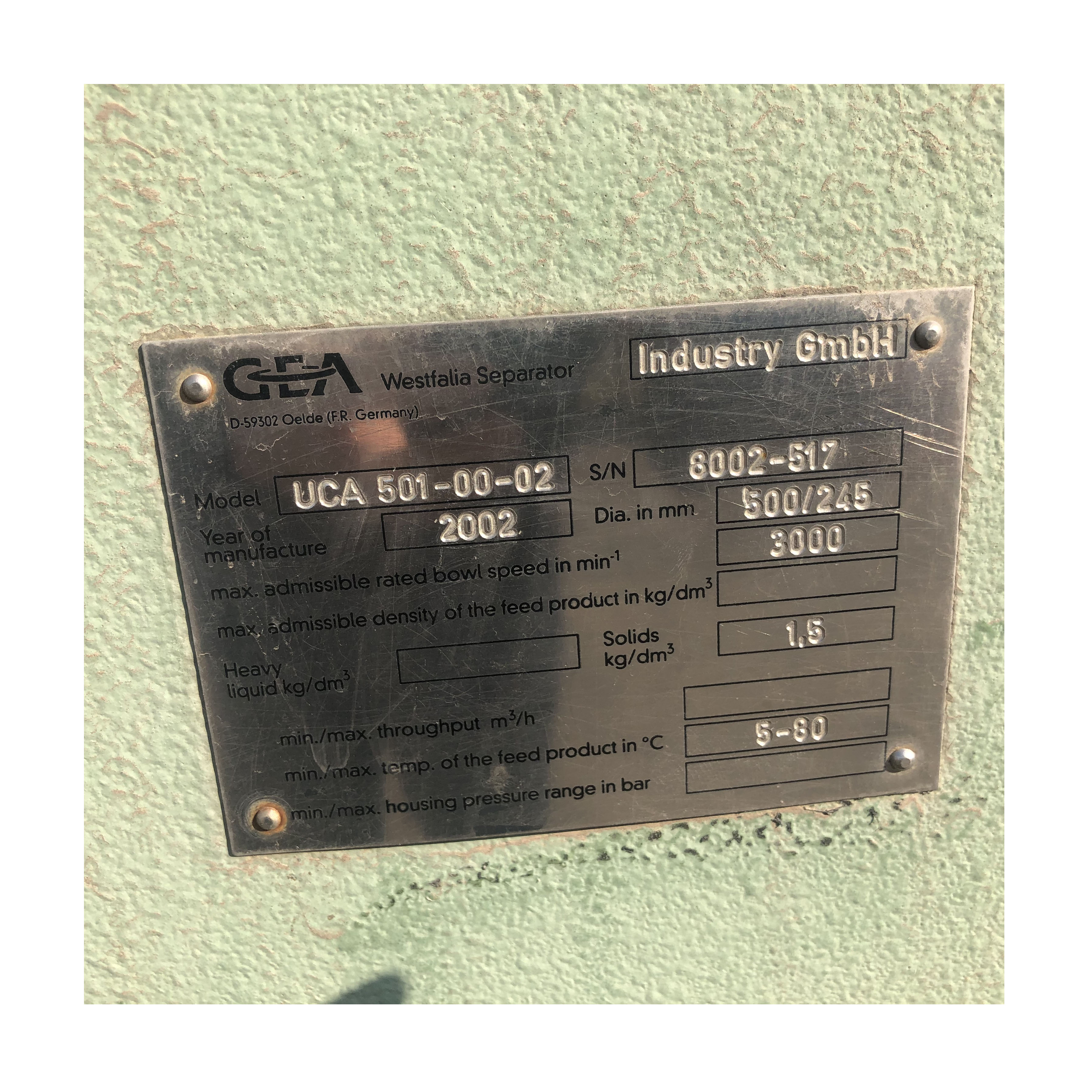 Лучшие продажи Westfalia UCA501-00-02 графин для шлама лечения