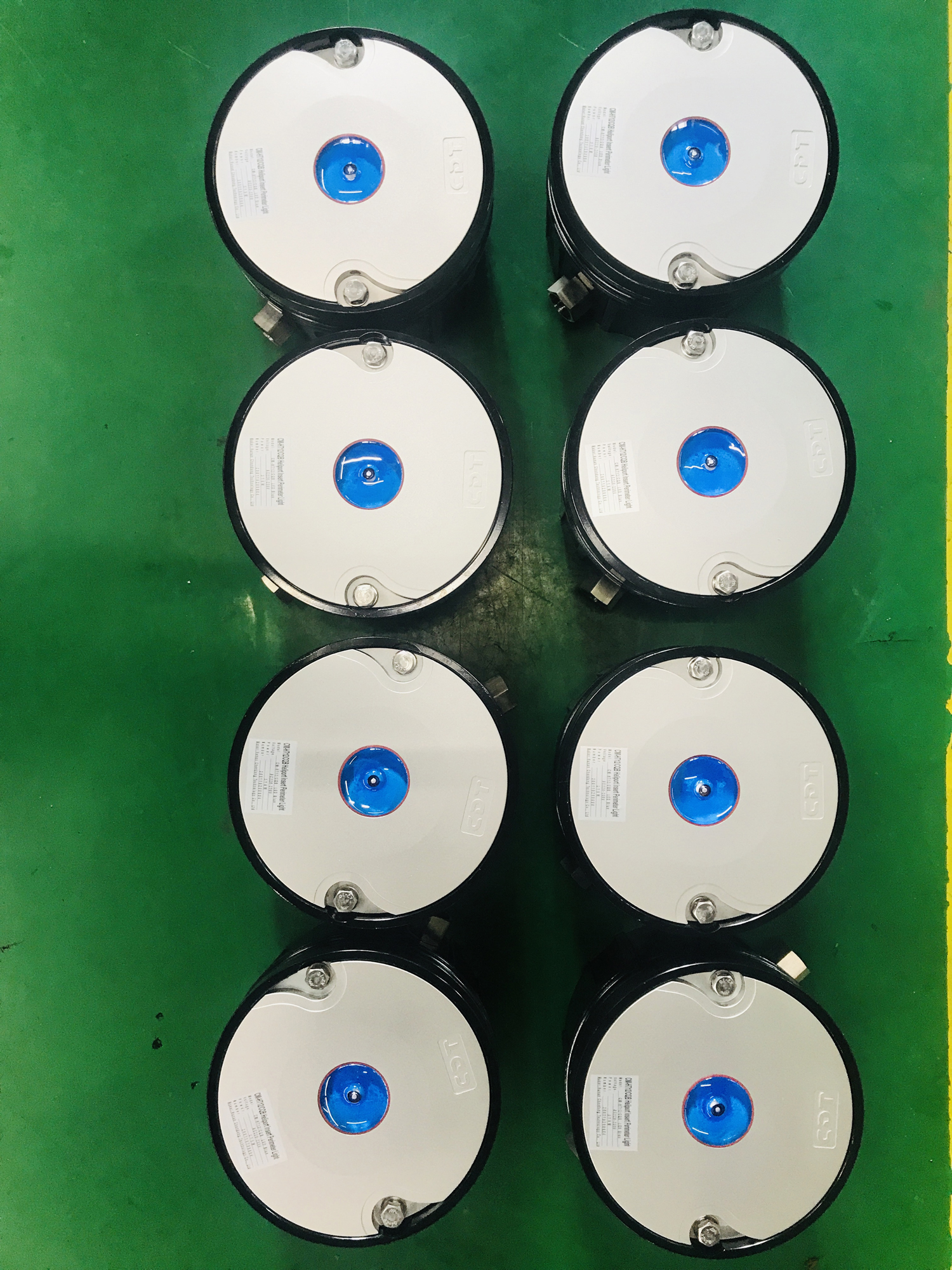 Taxiway edge lighting system Airfield Equipment Blue LED inset taxiway airfield lighting
