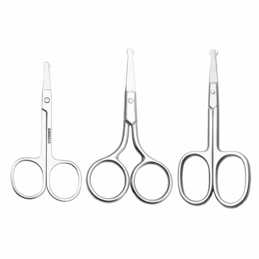Manufacturer Directly Selling High quality stainless steel Rounded Safety Nose hair scissors