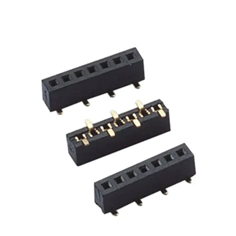 1.27 female header insulation H=4.3mm double row sockets vertical surface mount type pcb connector smt smd type custom connector