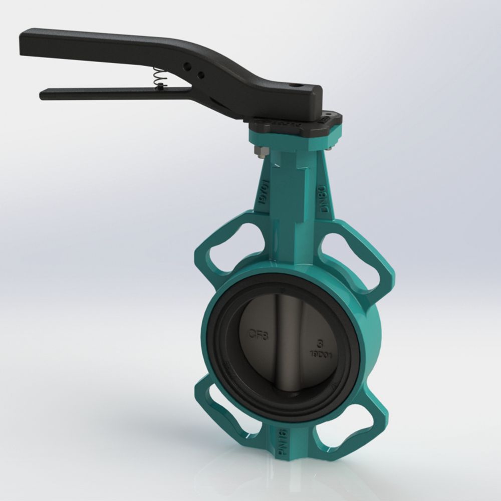 Manufacturing Cast Iron Lug Type Manual Butterfly Valve Price with high Testing standard