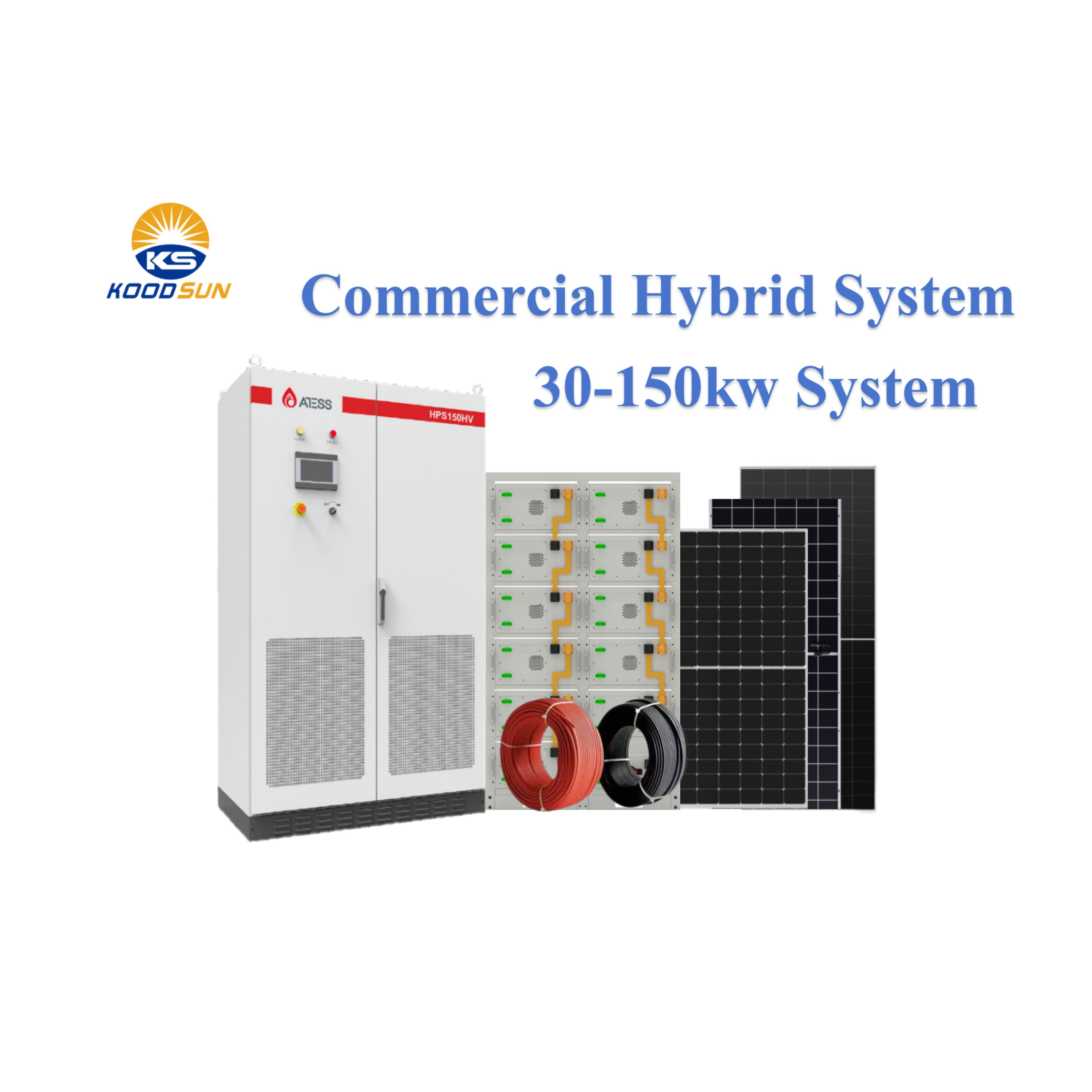 Commercial Industrial Solar Energy Power System 30kW 50 kW 100kW 150kW