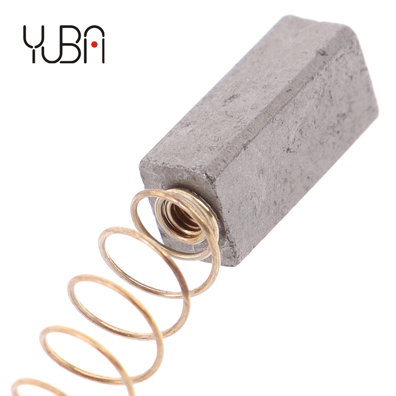 5Pcs Carbon Brushes Wire Leads Generator Generic Electric Motor Brush Replacement 4.5 x 6.5 x 20mm