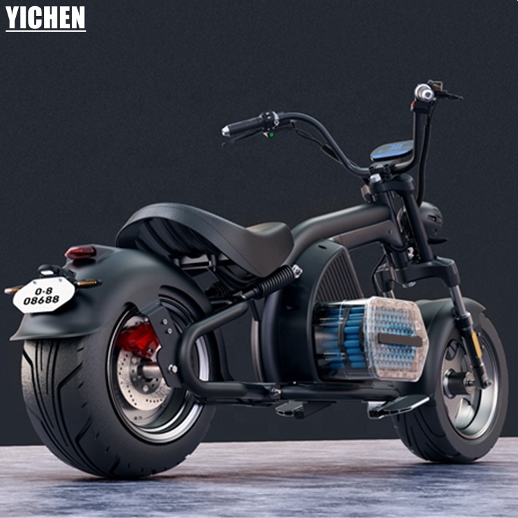 YICHEN Moto Eltrica COC Street Legal Moveable Li Ion Battery E Chopper Custom Motorcycle Sport Bike Electric Scooter 3000w