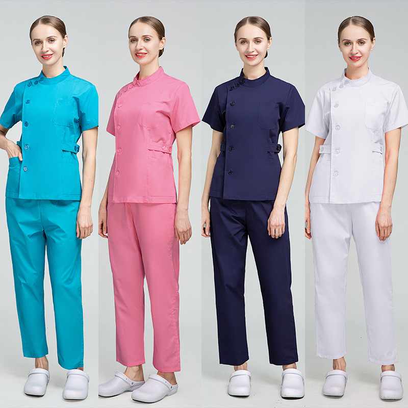 Wholesale Factory Supply Custom Scrubs Female Medical Scrubs Uniform Multi Colors Hospital Nursing Scrubs
