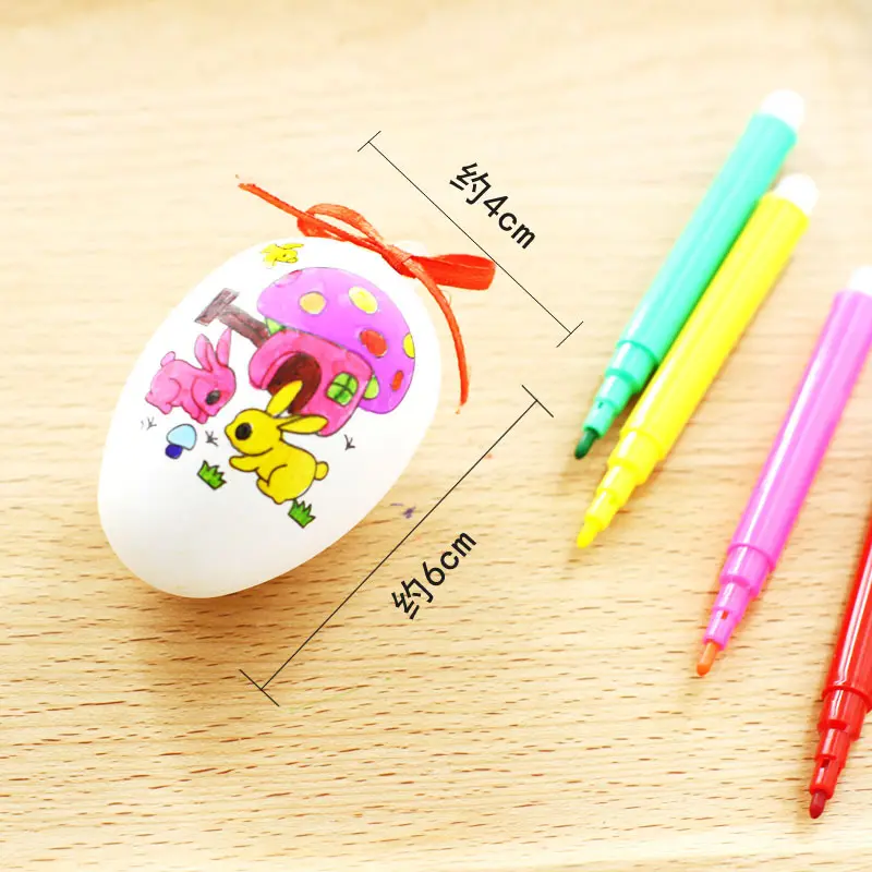 2022 Easter Decoration Party Supplies DIY Painting Plastic Easter Egg Pick