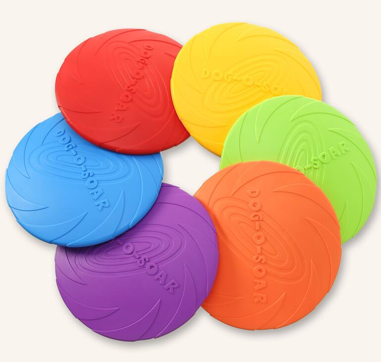Hot Selling Multi-Color Flying Disc Dog Fetch Toy Floats in Water & Safe on Teeth