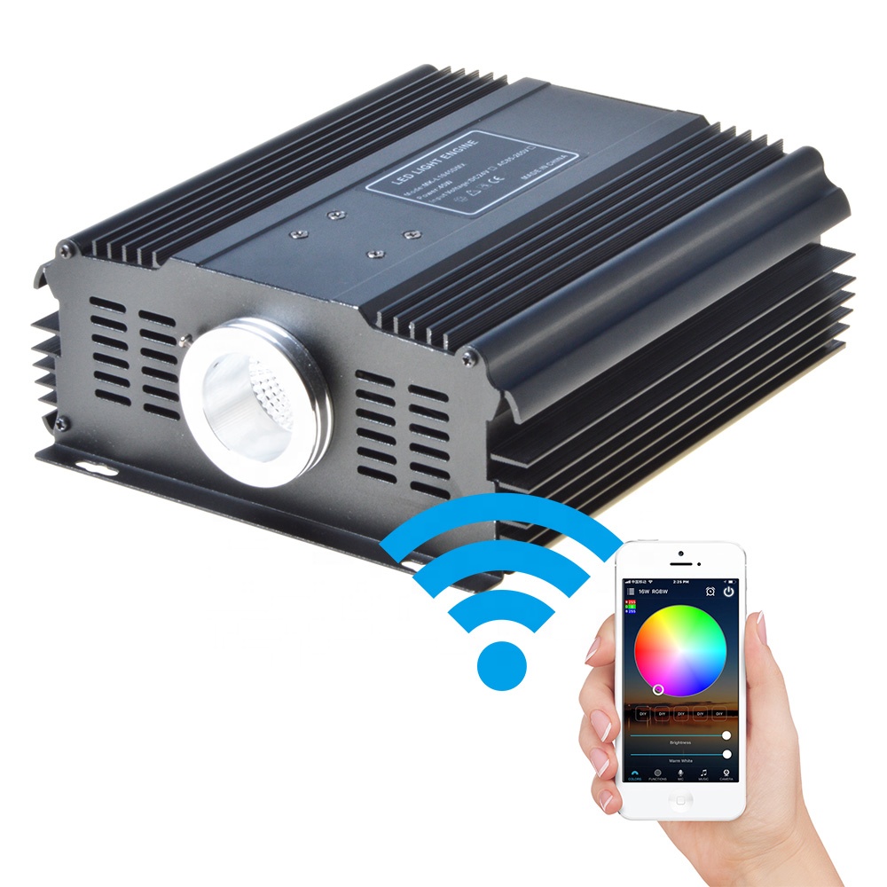 Wi-Fi 60 Вт RGBW 24 В светодиодный волоконно-оптический световой двигатель