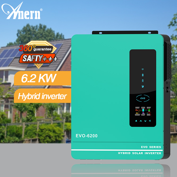 Anern China split phase 6.2kw solar inverter with battery for home