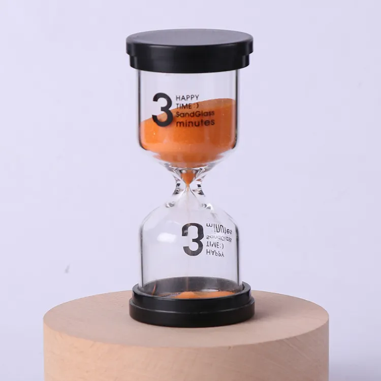 Promotional Gifts Kids Game Timer Toys 3 Minutes Plastic Colorful Sand Timer Hourglass