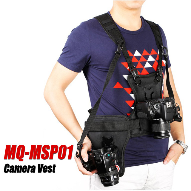 Micnova MQ-MSP01 жилет для камеры DSLR переносной нагрудный Многофункциональный быстродействующий двухсторонний кобура ремень для камеры Canon Nikon Sony