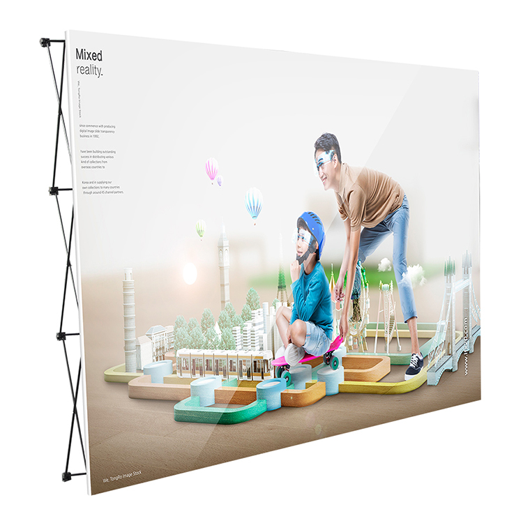 Портативный 8ft Pop Up Ткань стены торговли показать баннер фон дисплей стенд