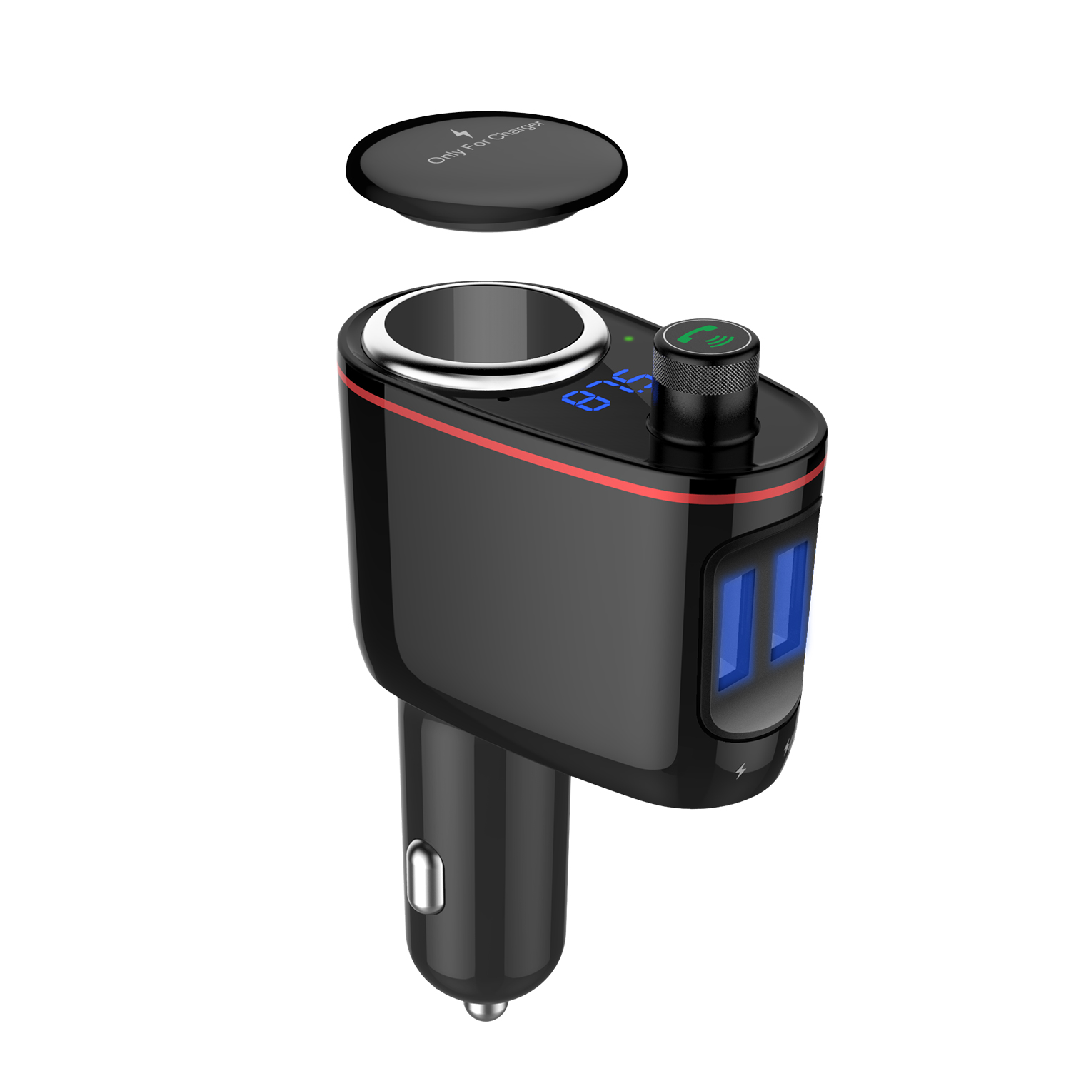 Mp3-плеер автомобильный с двумя USB-портами и FM-трансмиттером, 100 Вт