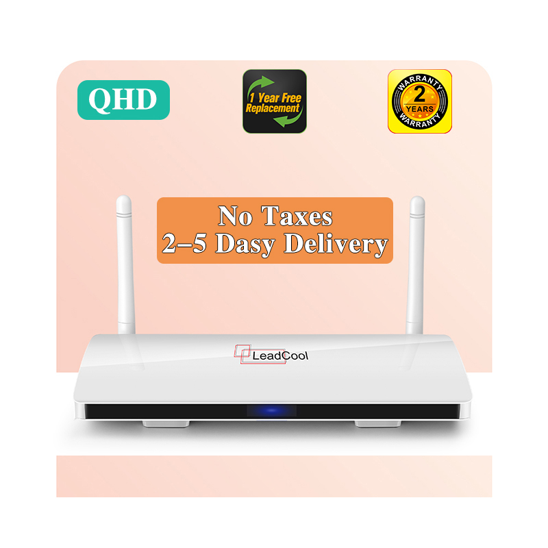 Высокое качество Leadcool QHDTV Amlogic S905W H.265 Android TV Box Smart 1G 8G 2G 16G 4K UHD телеприставка недорогой Экспресс телеприставка