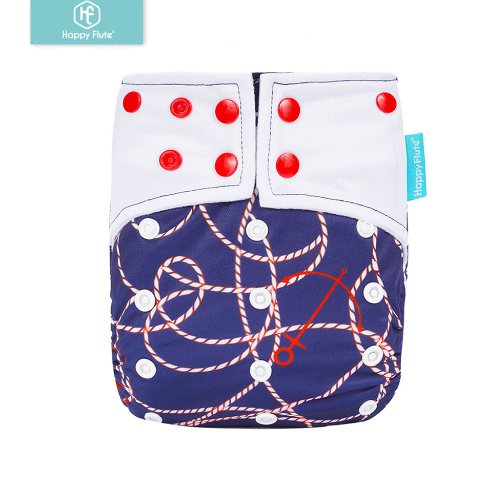 Happyflute Green Fashion Soft Breathable Baby Diapers Wholesale Adjustable Washable Diapers