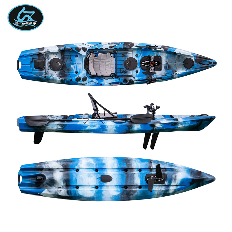 U-Boat 12ft pedal drive kayak normal Chinese fishing kayak for sale - K11